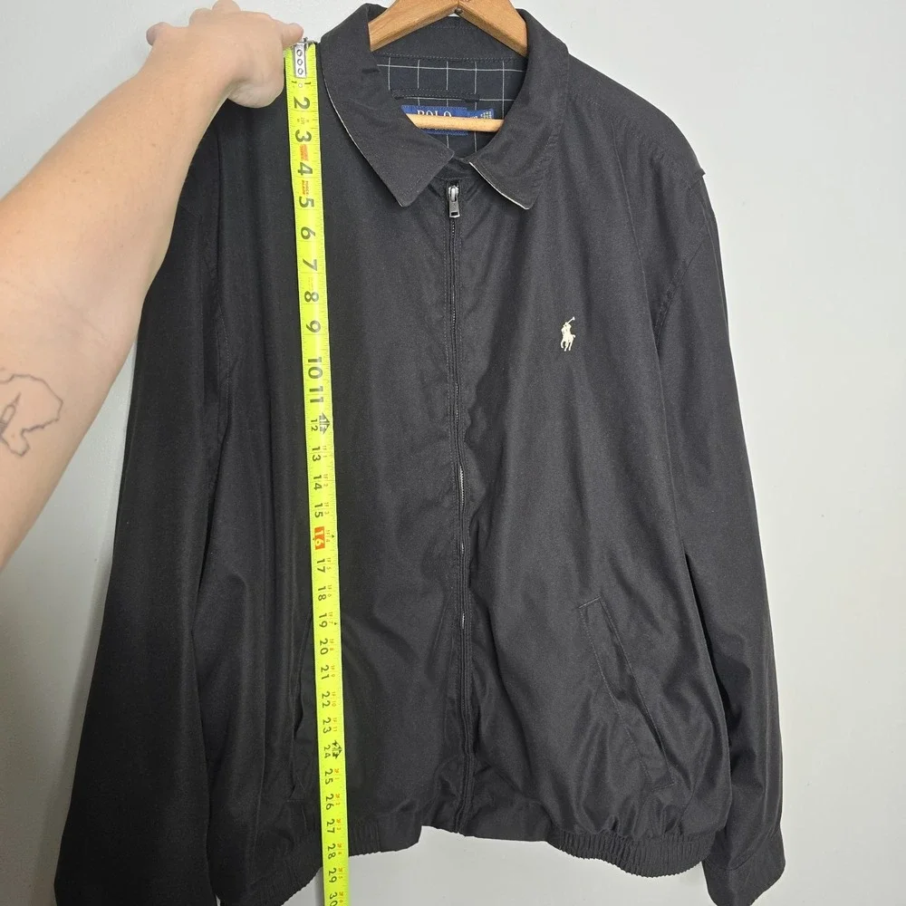 POLO RALPH LAUREN Men's Black Bi Swing Golf Jacket Windbreaker XXL 2XL Full Zip